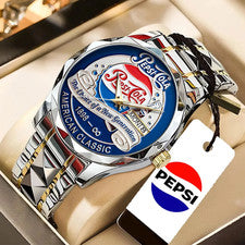 Reloj de cuarzo de lujo de aleación Pepsi 0834