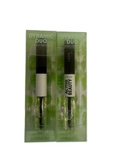 Máscara de pestañas/cejas Lique Active Beauty Dynamic Duo negra y gel transparente para cejas 5 ml