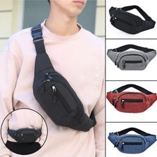 Riñonera bandolera bolso bandolera bolso para teléfono billetera viaje de vacaciones para hombres y mujeres