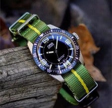 Correa de reloj de nailon premium limón y lima - 20 mm