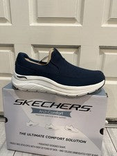 Skechers Hombre Arch Comfort Flex Sin cordones Azul Marino