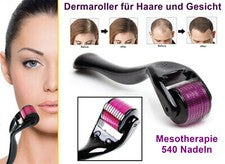 DERMAROLLER Crecimiento del Cabello Cuidado Regeneración Microneedling Cabello Piel