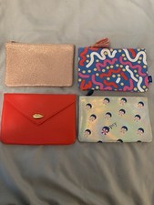 Lote de 4 Bolsas de Maquillaje Cosmético IPSY Bolsas de Belleza Sin Usar, Sin Maquillaje