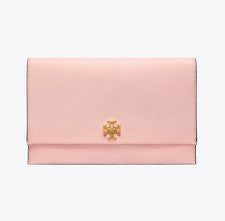 Bolso sin asas pequeño de cuero Kira rosa opulento 45294 TORY BURCH para mujer