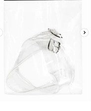 1 par de correas de tobillo desmontables transparentes para zapatos de tacón