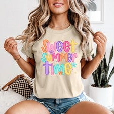Dulce Verano Mujer Camiseta Playa Verano Cumpleaños Regalo Para Ella
