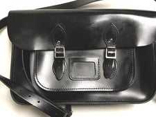 NUEVO 15" Cuero Real Oxbridge Cartera Moda Retro Escuela Elige Color