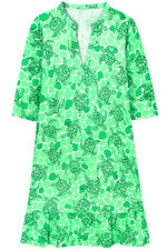 Vestido para mujer - Vestido estampado - Mediano - Verde brillante