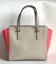 Bolso Bandolera Kate Spade Para Mujer Pequeño Hayden Rosa Beige Asa Superior Cuero