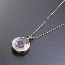 Perfume Bottle Pendant Necklace Flower Pendants for Women Dainty
