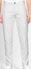 Pantalón Yan Simmon Hombre Blanco A Rayas Italia Talla US 42 EU 56