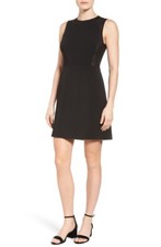 Michael Kors Para Mujer Tachonado Tul Inserto Bodycon Sin Mangas Negro 2