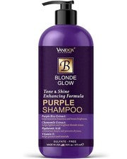 Champú morado para cabello gris y plateado
