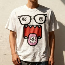 Camiseta de moda Domo-Kun escena emo