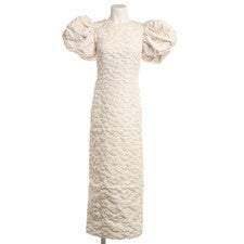 Vestido de cóctel Rotate Birger Christensen 34 UK 8 blanco