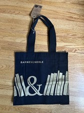 Bolso de Mano Barnes & Noble Premium Orgánico en Conversión Algodón Lona Negro Dorado