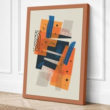 Impresión en lienzo geométrica de geometría dispersa arte de pared decoración del hogar listo para colgar