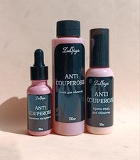 CONJUNTO de 3 sueros faciales anticuperosis 20 ml + crema-gel 50 ml + tónico 100 ml cuidado de la piel