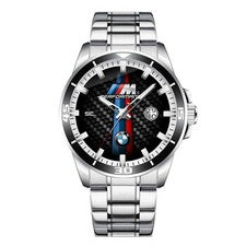 Orologio da polso in Acciaio per amanti BMW M Performance Heritage Stripe M3