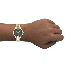 Oozoo Reloj De Pulsera Para Dama Vintage Analógico De Metal Dorado UOC10878