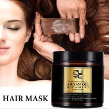 Mascarilla capilar PURC Marruecos aceite de argán para reparación instantánea encrespada cuidado del cabello dañado