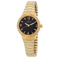 Reloj Timex Viewpoint cuarzo cristal esfera negra damas CC3D86100