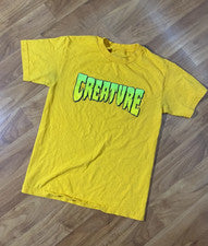 Camiseta Creature Skateboards Logo Skate Para Hombre Ropa de Calle Estilo Reimpresión S-5XL