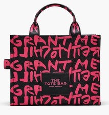 Bolso mediano Marc Jacobs x Stephen Sprouse 2025 graffiti rosa NUEVO