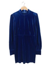 Vestido de noche mujer Saina elegante azul talla 40 poliéster