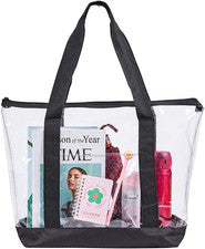 Bolso Transparente Grande de PVC para Mujer Moda Viaje Compra Deportes Trabajo