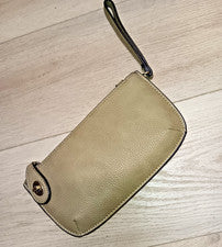 Joy Susan Mujer Moda Cartera Mini Bandolera Muñequera Bolso sin asas Salvia/Verde ¡NUEVO SIN ETIQUETAS!