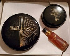 DANIEL de FASSON Eau de Perfume Crema Corporal en Polvo 6.6oz 1oz 3X Raro CONJUNTO CAJA