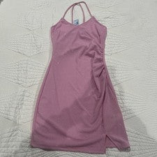 Vestido para mujer Paper Moon Jr color rosa y brillo talla pequeña estilo #BD80956 nuevo
