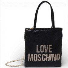 Moda Love Moschino Bolsa Soft Mujer Negro En Tela