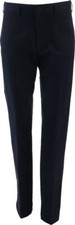 Pantalón Lands' End para hombre plisado a medida todo el año True Navy 35 nuevo sin etiquetas (800)