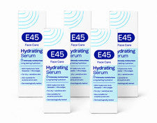 Suero facial hidratante E45 30 ml piel sensible seca sin perfume paquete de 5