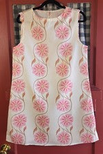 Commense Vestido Para Mujer Clásico Blanco Rosa Floral Sin Mangas Talla XS NUEVO CON ETIQUETAS