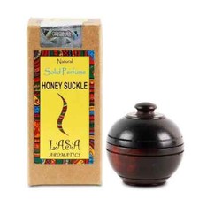 Lasa Aromatics Perfume Natural Sólido Cuerpo Musk En Tarro de Madera-6 gm (Mactancia de Miel)
