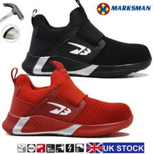BOTAS DE HOMBRE CON PUNTERA DE ACERO AMORTIGUADOR PARA HOMBRE ZAPATOS DE SEGURIDAD TRABAJO DE SENDERISMO TALLA