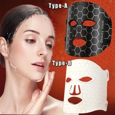 Máscara facial LED facial terapia de luz roja 7 máscara de terapia de luz para el cuidado facial de la piel