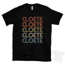 CAMISETA CLOETE ESTILO RETRO REPETIDO Hombre y Mujer Novedad Genial Nombre Regalo