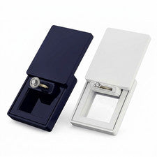 Caja de anillo de compromiso delgado MONOLIX estuche de propuesta MAXI discreto bolsillo con tapa deslizante