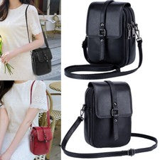 Mujer Gran Capacidad Bandolera Bolso de Hombro Pequeño Cremallera Teléfono Celular Estuche Cartera EE. UU.