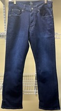 Pantalones de mezclilla ENZO Bootcut azul índigo para hombre lavado oscuro estilo 989/UK.83 EZ401 talla 28R nuevos