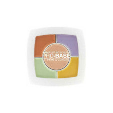 Paleta de 5 colores MUA Pro Base Prime & Conceal verde melocotón amarillo lila
