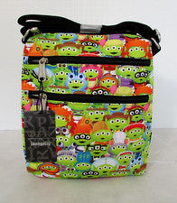 Disney Loungefly Toy Story Alien Remix Bandolera Pasaporte Bolso de Viaje Pixar Nuevo con Etiquetas