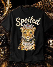 Camiseta de leopardo para mujer Spoiled Girl camiseta animal