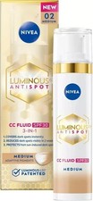 Líquido NIVEA LUMINOSO630° ANTIFLECK CC 3 en 1 SPF30 02 Medio 40 ml