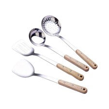Juego de 4 piezas de acero inoxidable para utensilios de cocina para cocinar todos los días