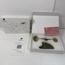 Juego de rodillos Gua Sha y Jade - Masajeador facial Herramienta para el cuidado de la piel Alivio de la hinchazón